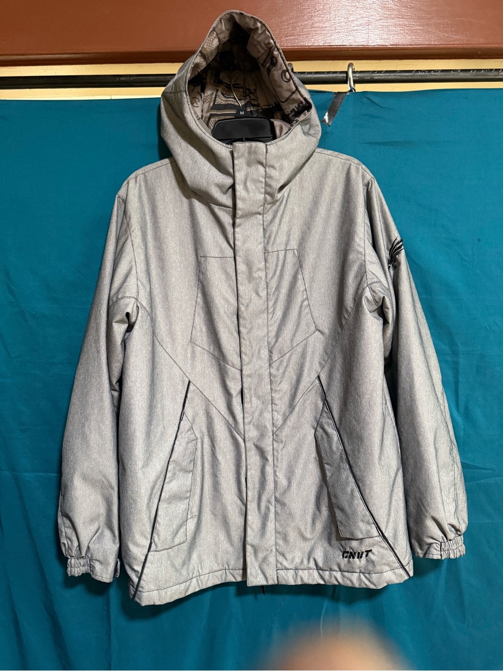 YOUTH Columbia Grey Hooded Winter Jacket -